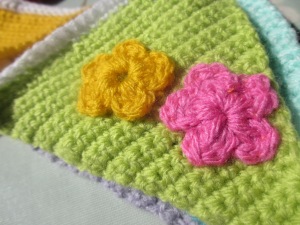 crochet flower bunting